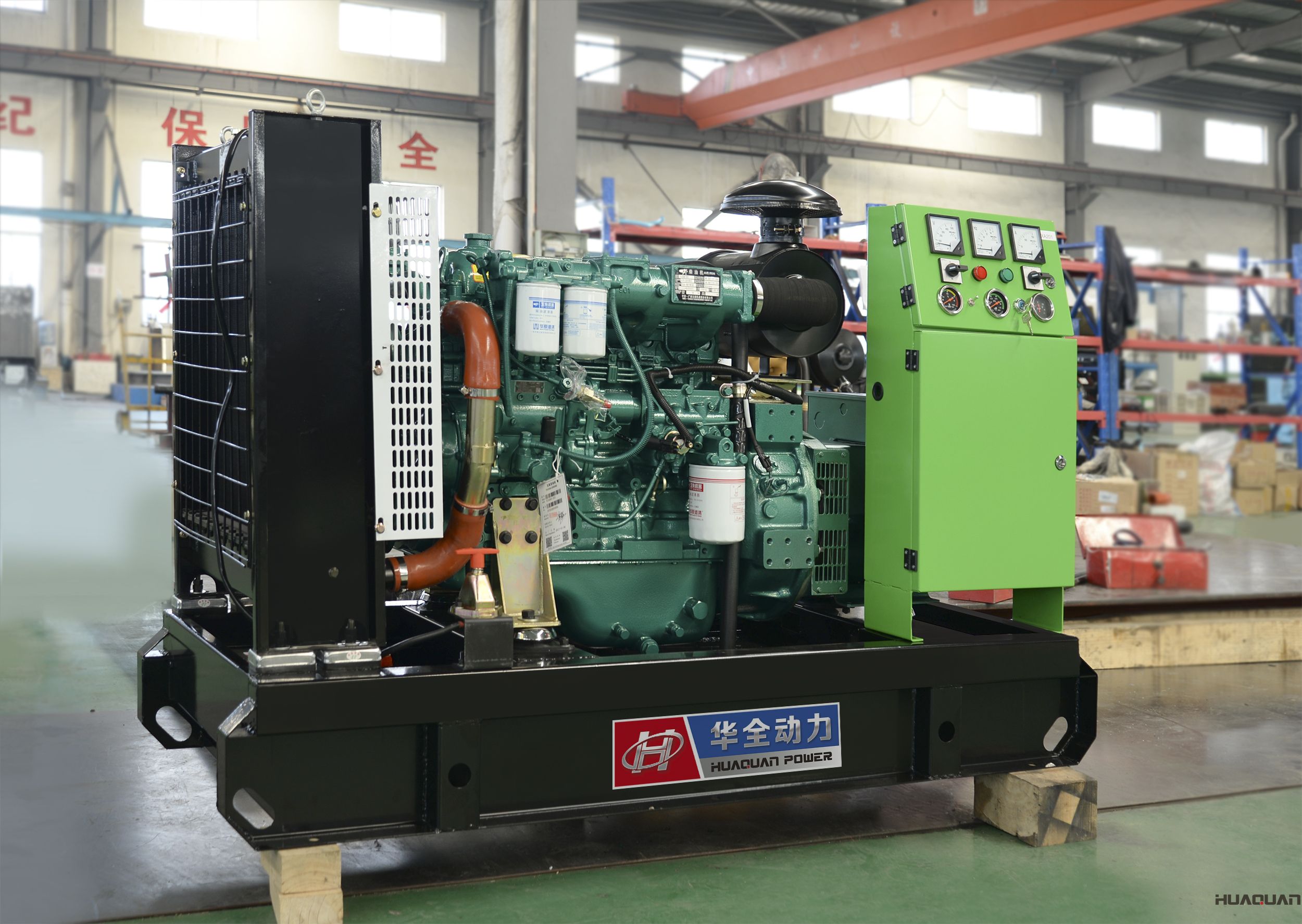 2018年4月20日華全動力20kw標(biāo)配柴油發(fā)電機(jī)組發(fā)往甘肅