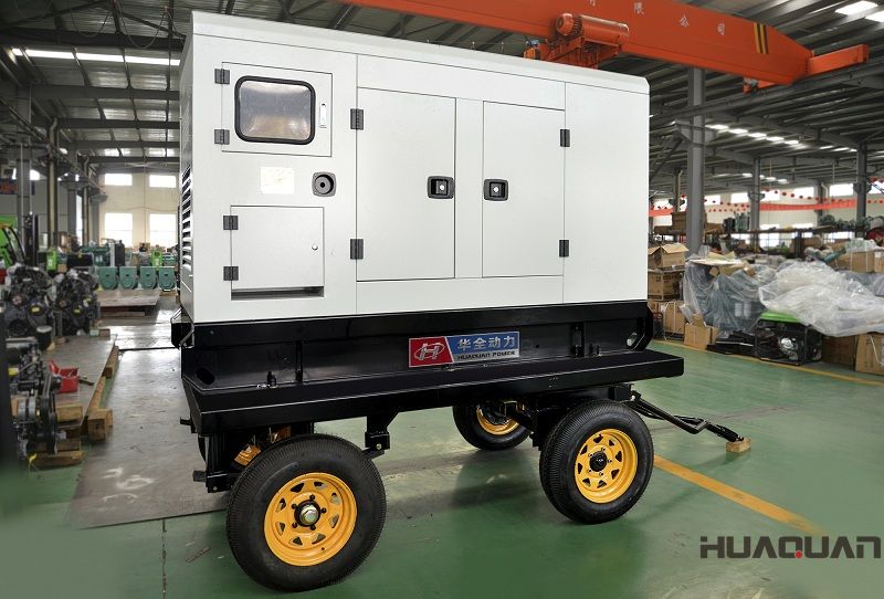 2018年5月2日一臺30kw移動拖車（帶棚）柴油發(fā)電機組順利發(fā)往天津京濱工業(yè)園