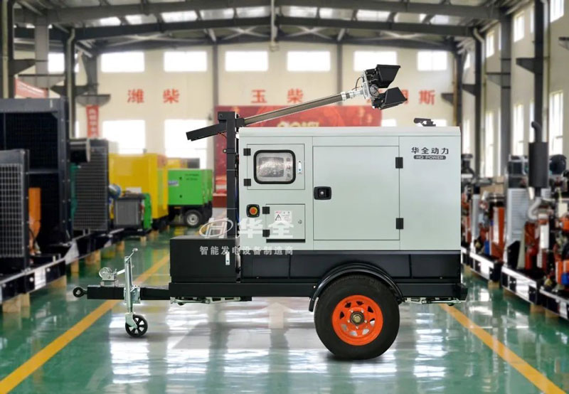華全照明發電機組為工程建設提供幫助