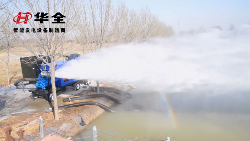 華全水泵機組測試現(xiàn)場